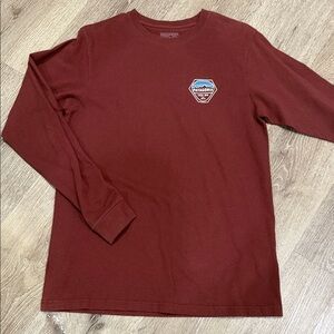 Patagonia Men's Long Sleeve Tee - Burgundy